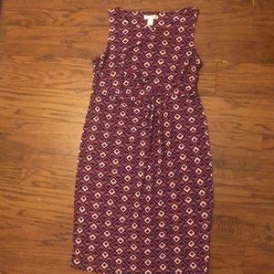 Pinched front maternity dress